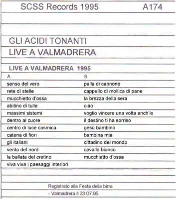 a174 gli acidi tonanti: live a valmadrera 1995